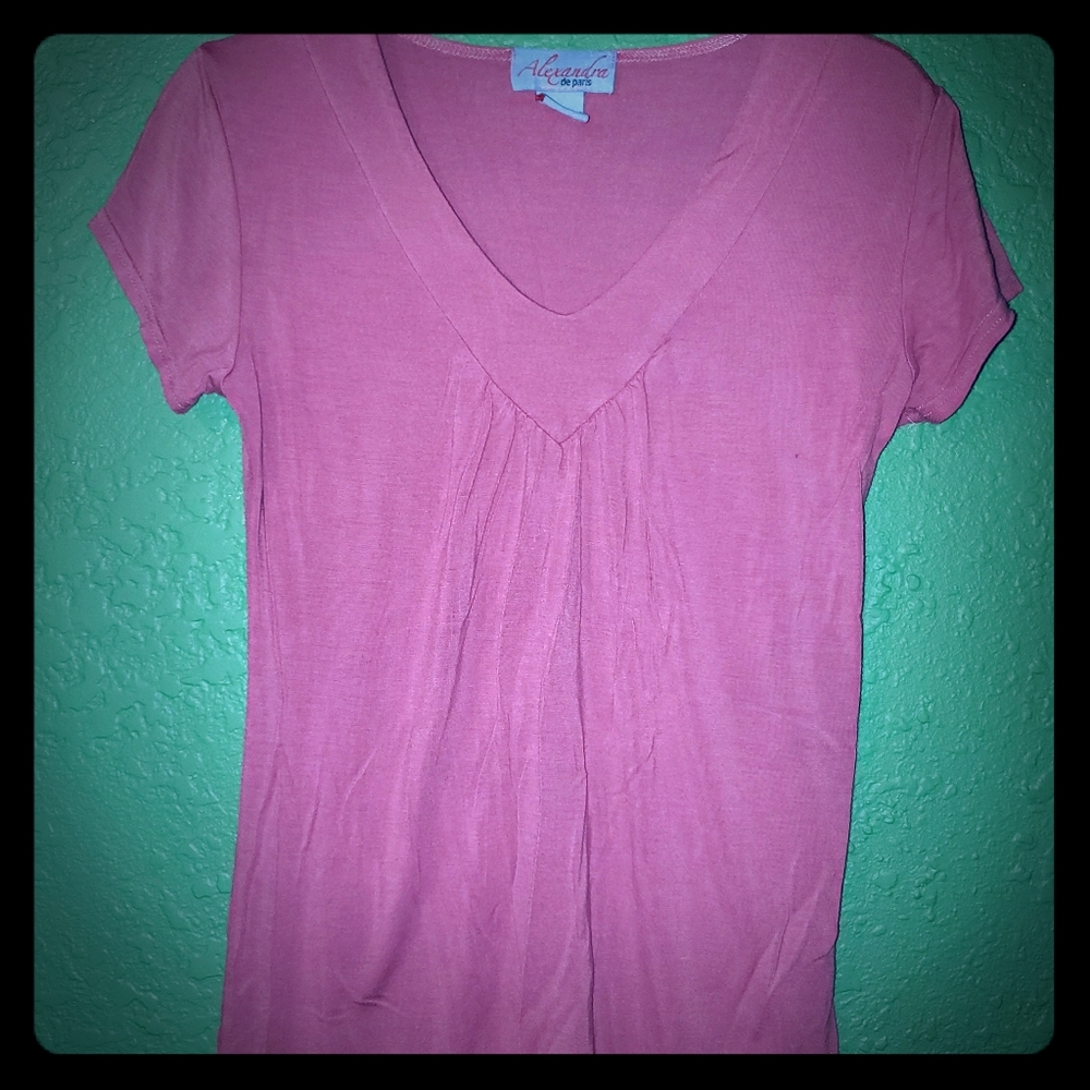 Alexandra de Paris Barbie pink shirt